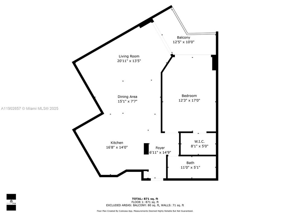For Rent: $1,800 (2 beds, 1 baths, 875 Square Feet)