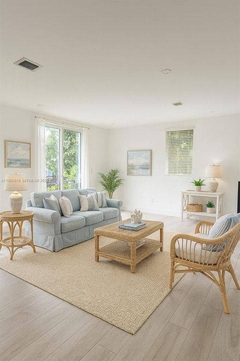 Ai generated image. Second floor family room