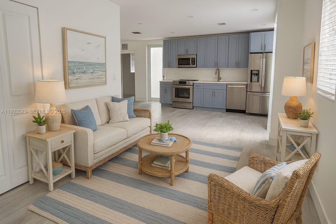 First floor living room Ai generated image