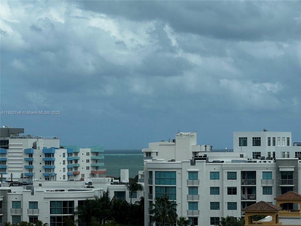 Ocean view from balcony