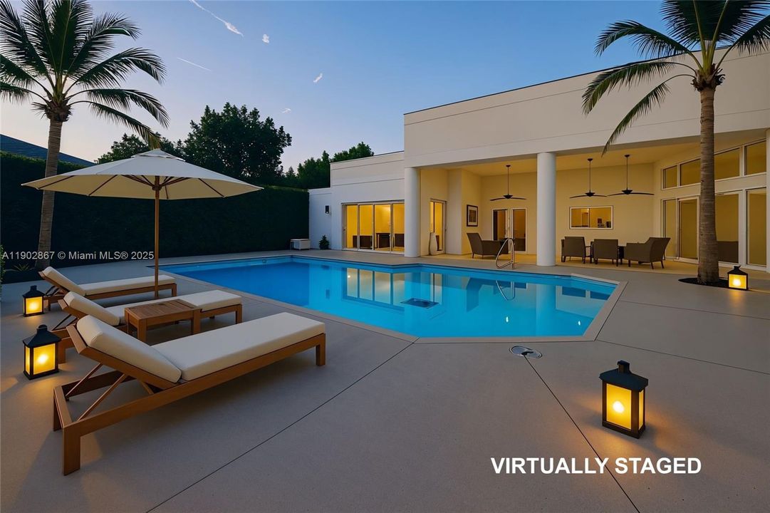 Pool & Patio Virtually Staged