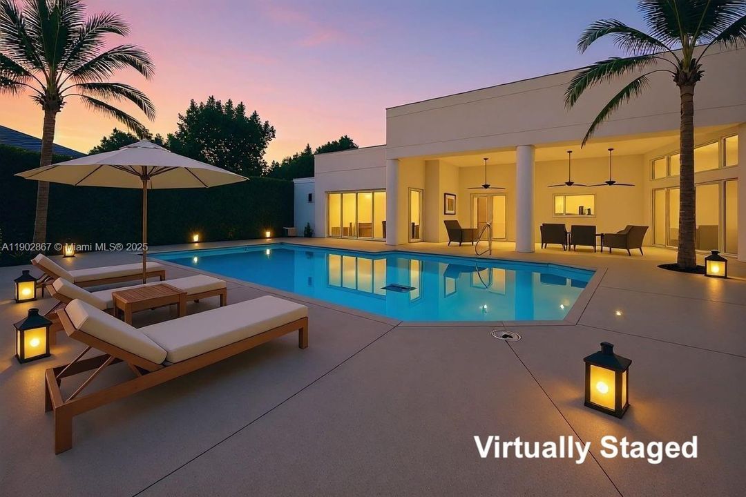 Pool & Patio Virtually Staged