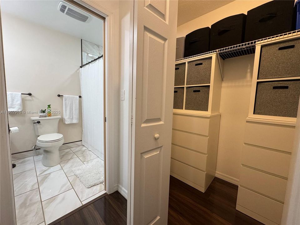 Master closet built in