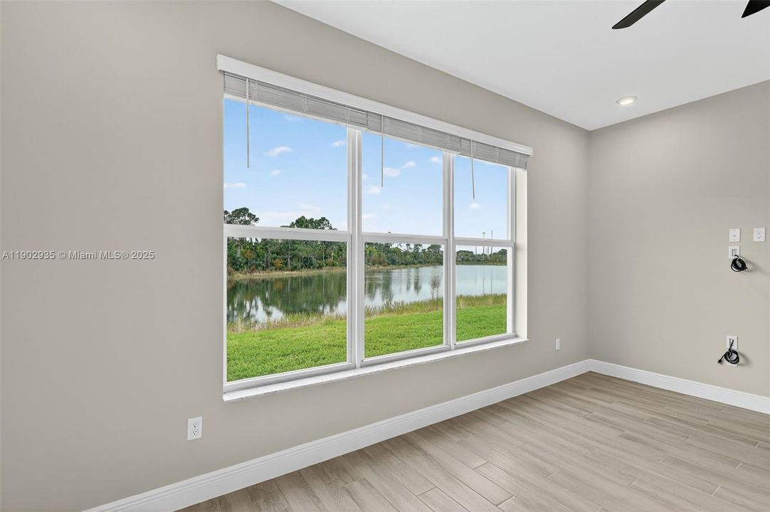 Lake view from the family room