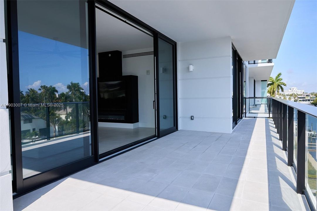 Balcony in rear of unit