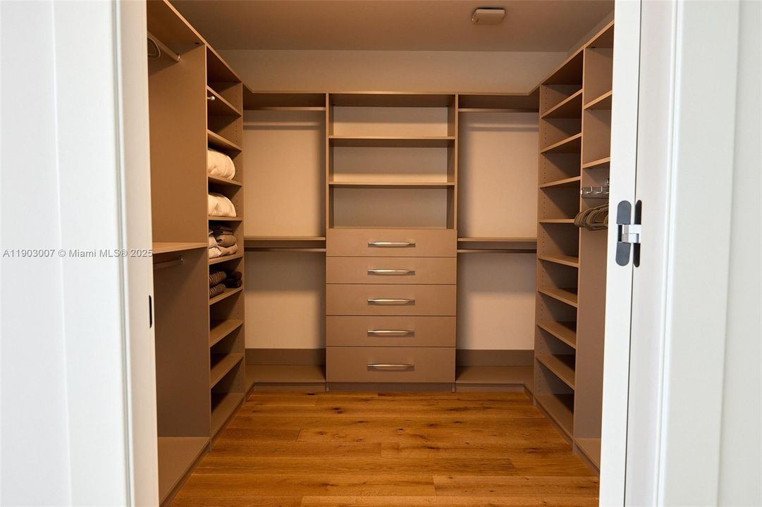 secondary closet in primary