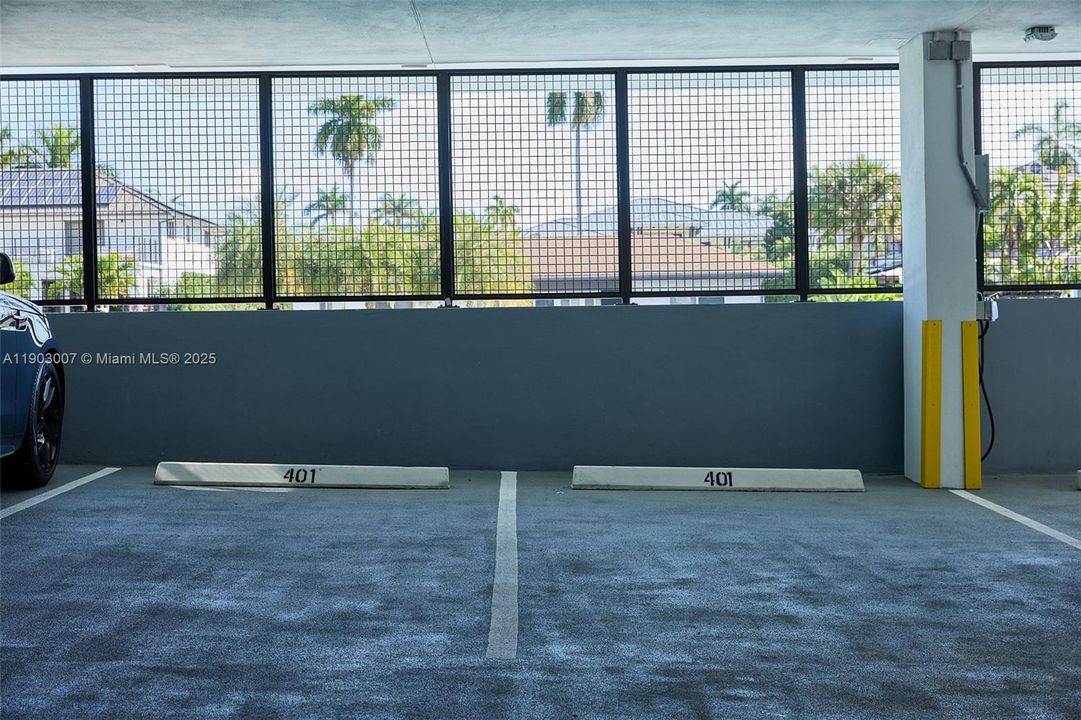 2 assigned parking spaces.