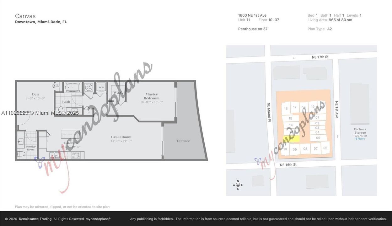 Recently Rented: $2,850 (1 beds, 1 baths, 865 Square Feet)