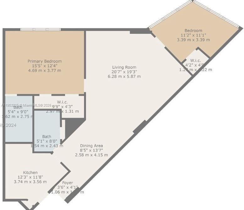 For Rent: $3,500 (2 beds, 2 baths, 990 Square Feet)