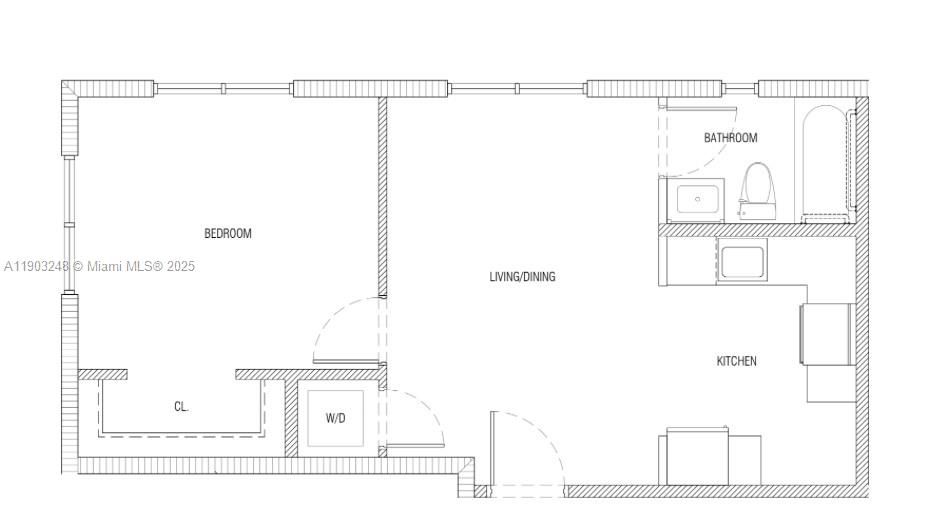 For Rent: $2,950 (1 beds, 1 baths, 538 Square Feet)