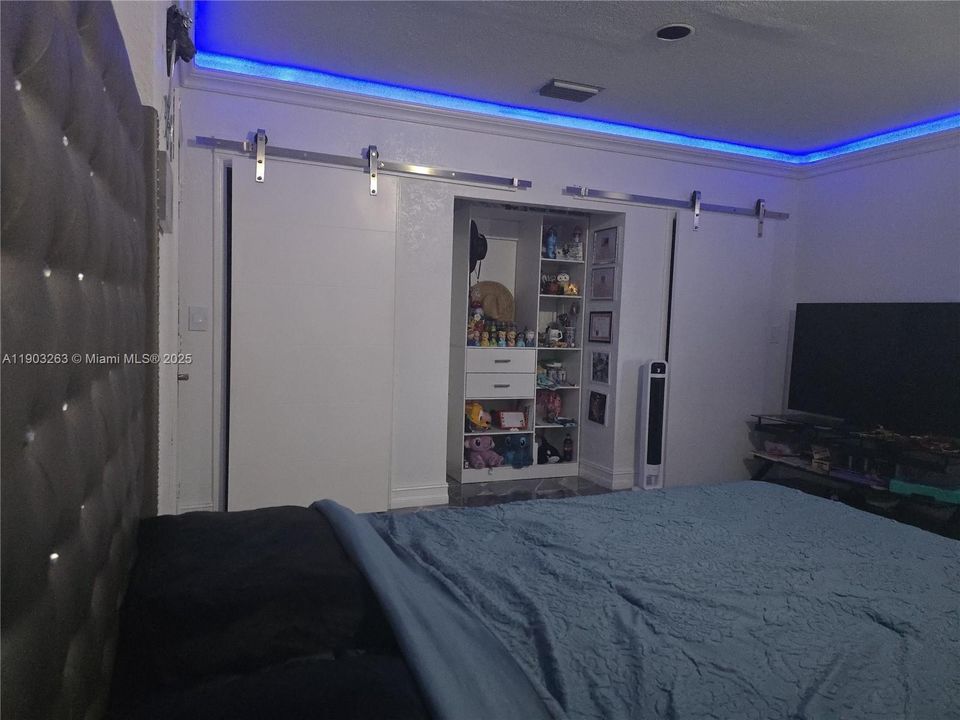 Master with three closet spaces