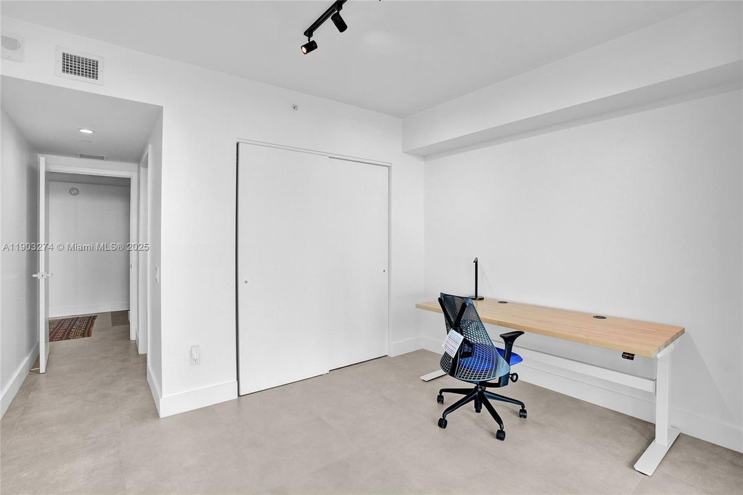 Third Bedroom is currently being used as an office.