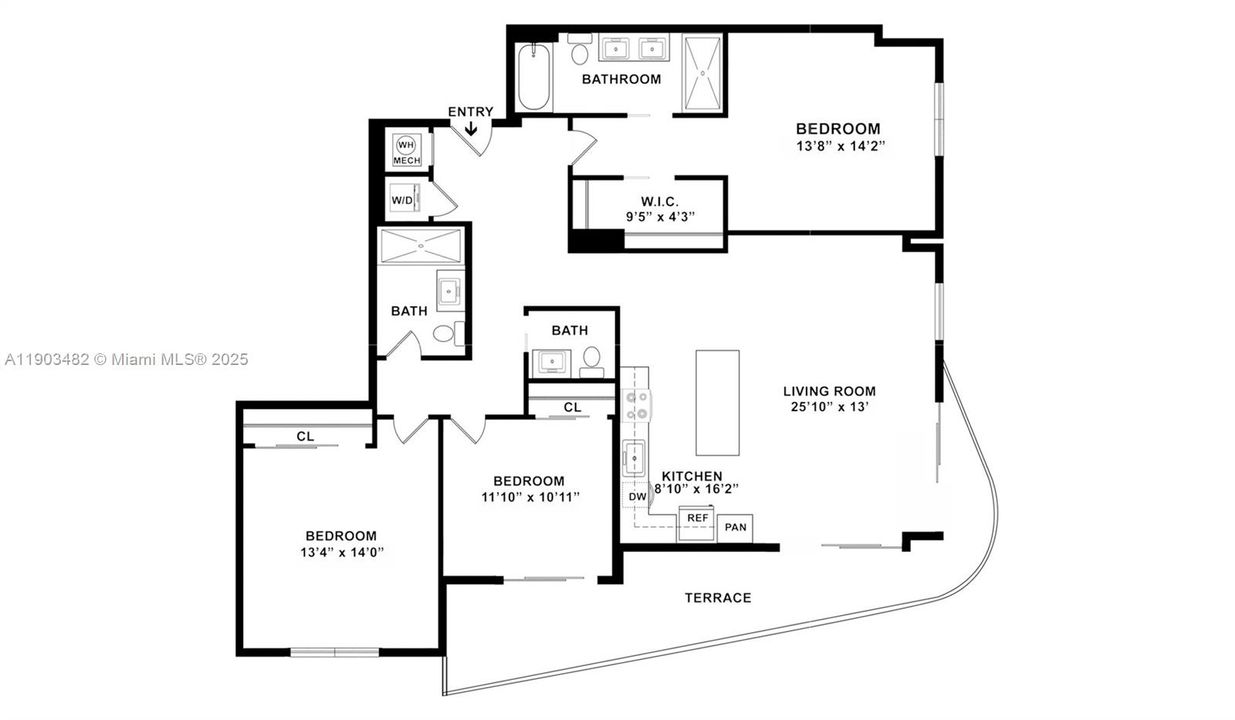 Active With Contract: $5,454 (3 beds, 2 baths, 1674 Square Feet)