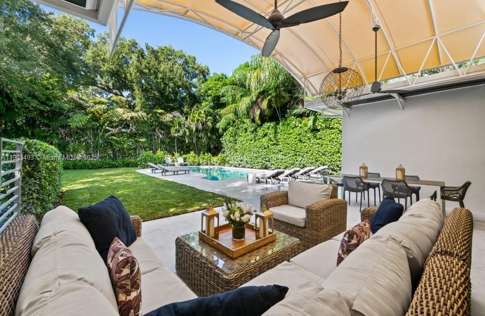 Outdoor living and dining area