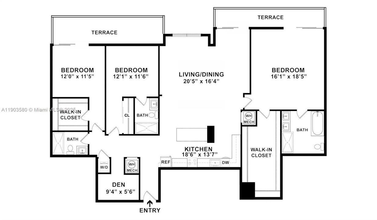 合同活跃: $8,750 (3 贝兹, 3 浴室, 2156 平方英尺)
