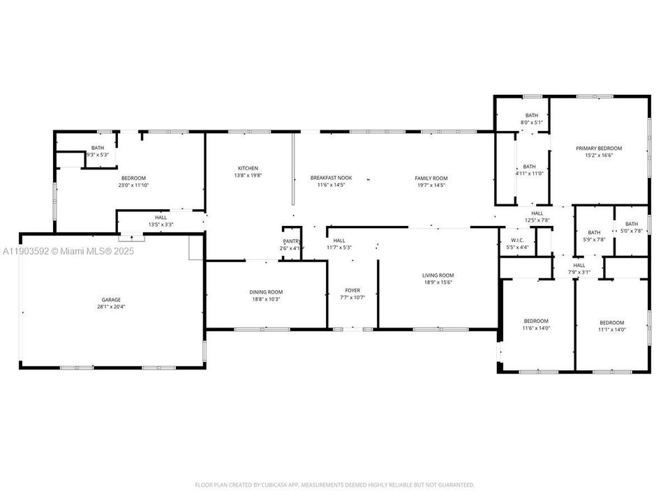 Main House Approximate floor plan measurements