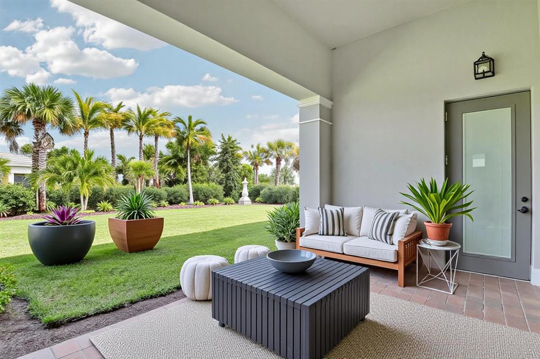 Covered Lanai and with Pool Bath Access