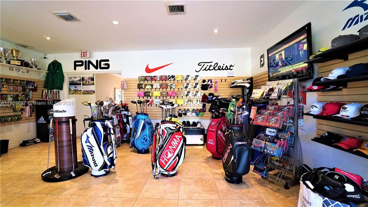 The golf pro shop.