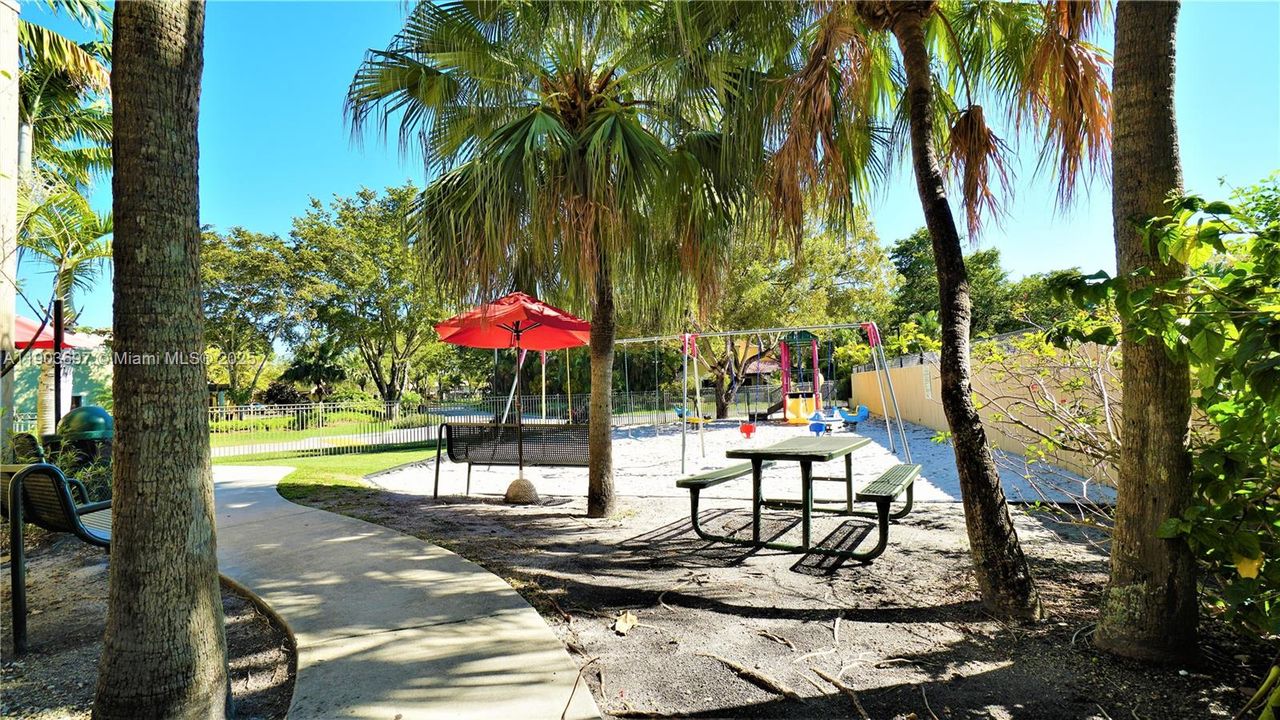 The quiet kiddie playground. Very secure.