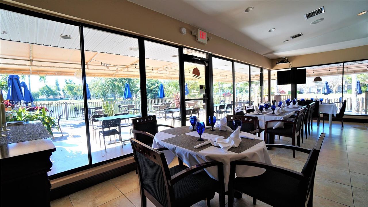 The restaurant interior. Take-out service also available.