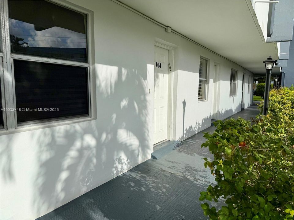 Front Entrance of the unit.