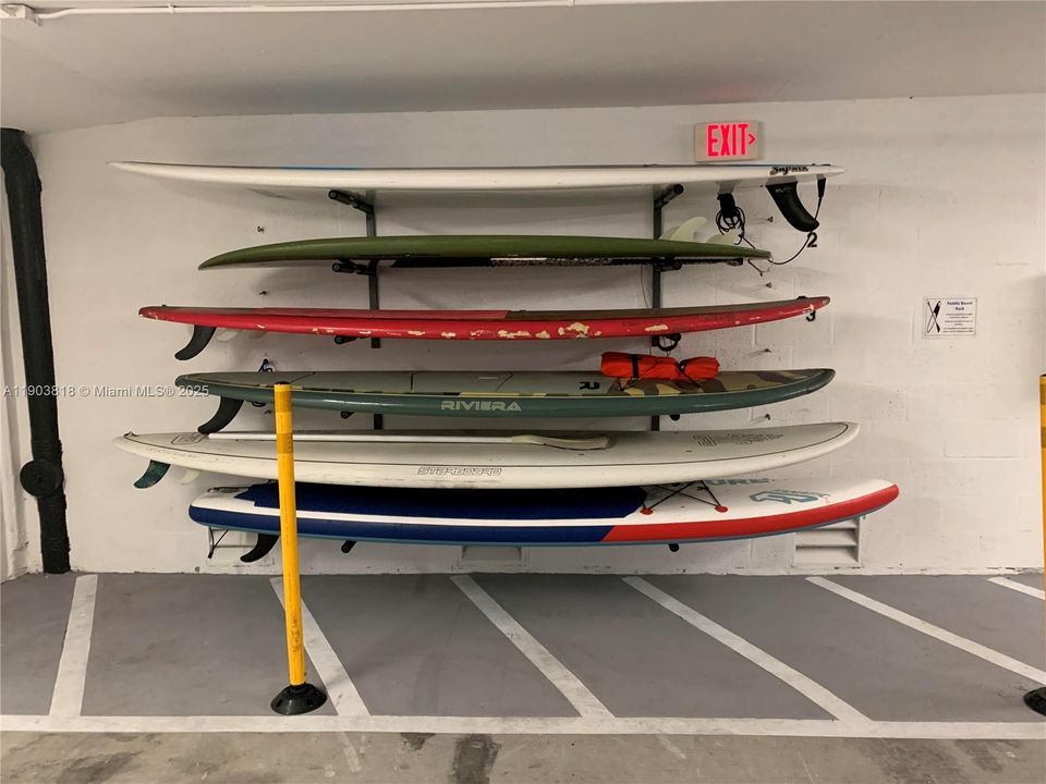 Available Paddle Board Storage