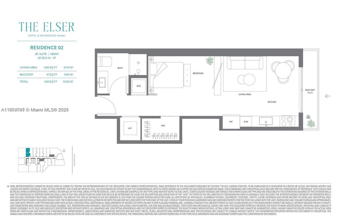 For Rent: $3,000 (1 beds, 1 baths, 430 Square Feet)