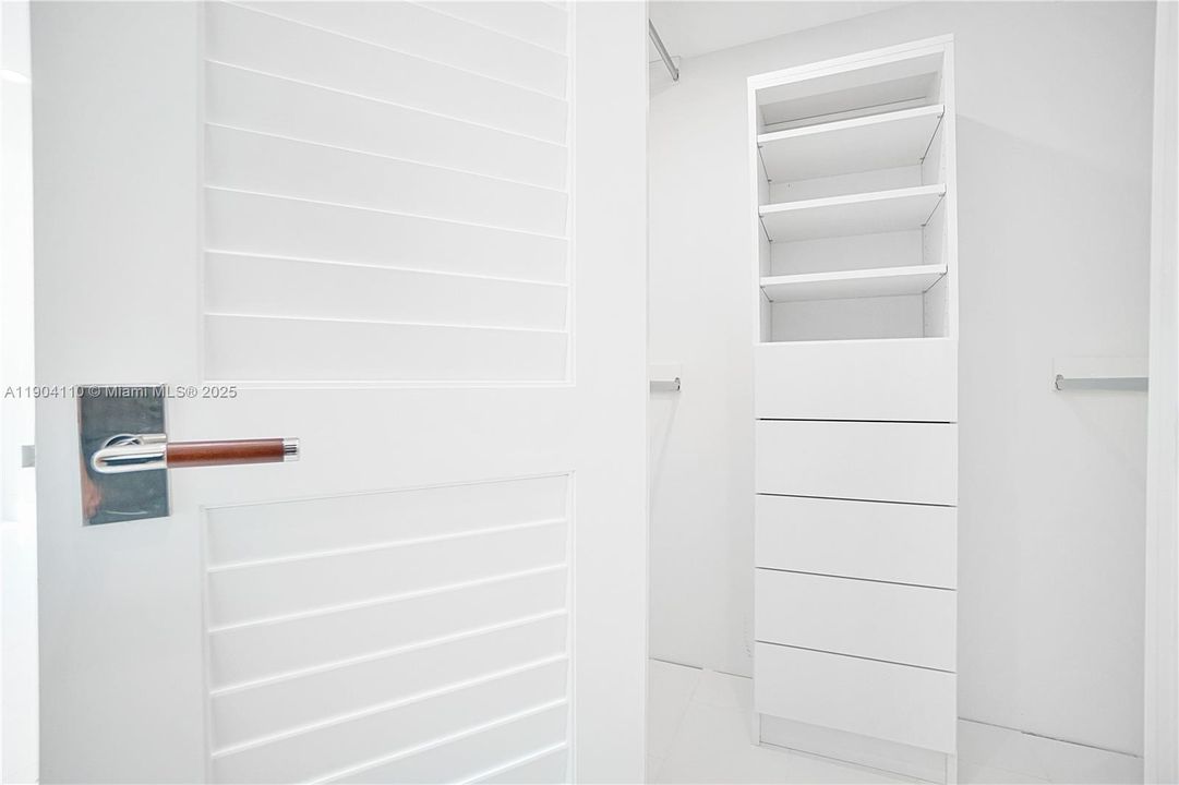 Closet cabinetry in all closets