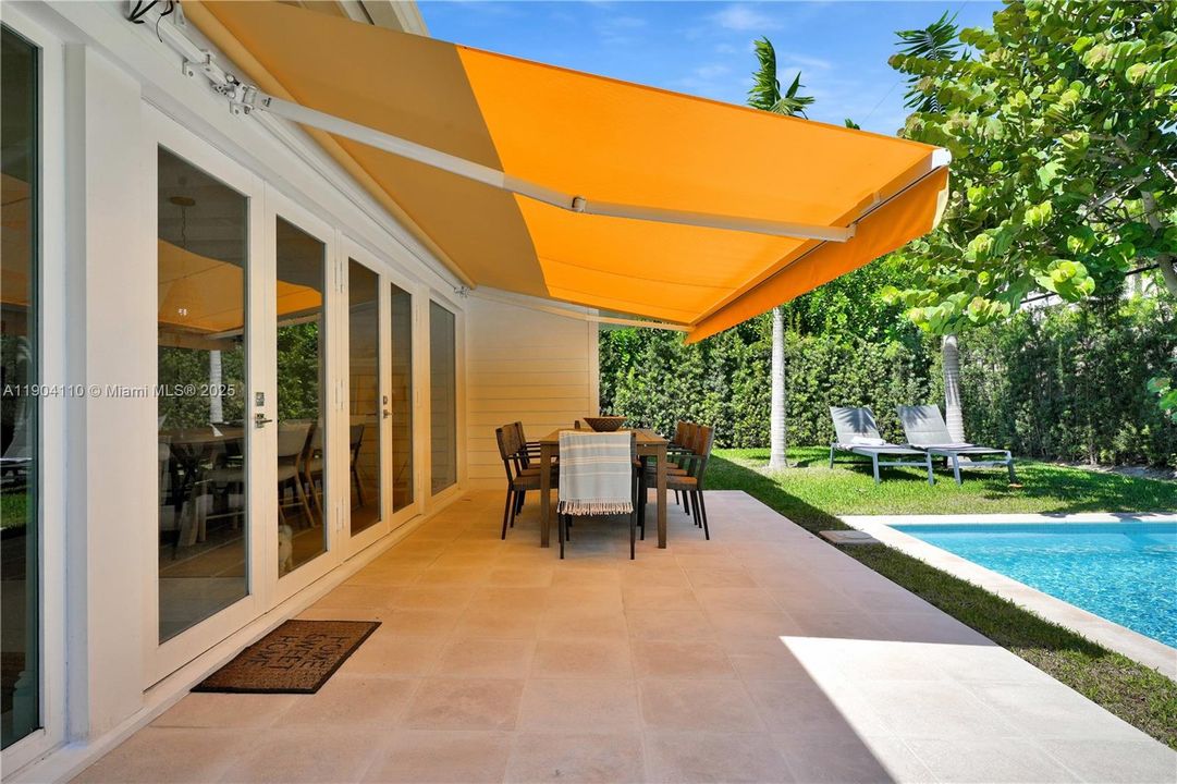 Retractable Awning for outdoor entertainment anytime
