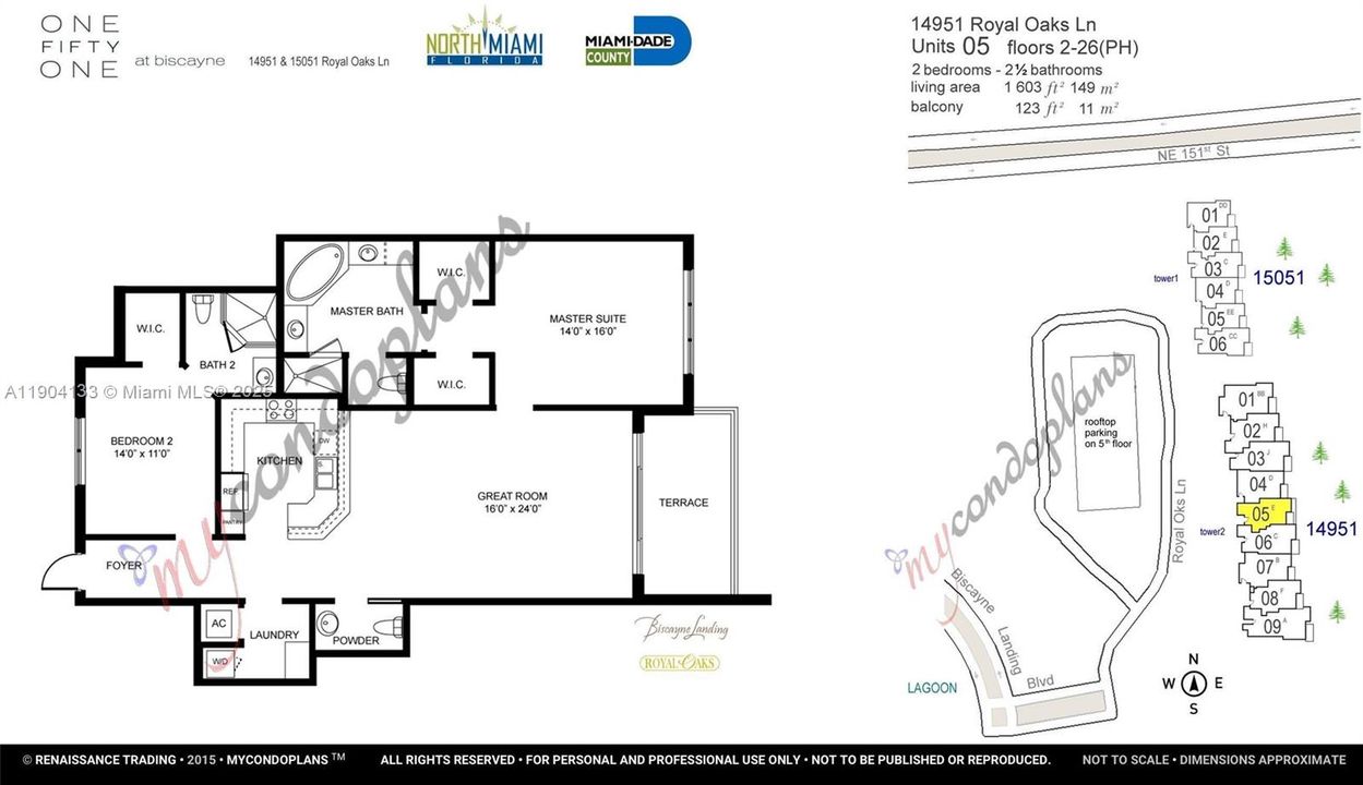 For Rent: $3,200 (2 beds, 2 baths, 1603 Square Feet)