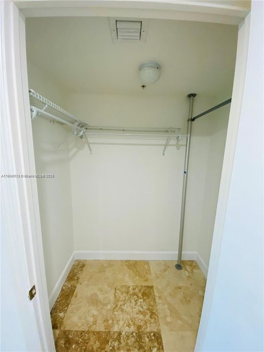 Second Master bedroom walk in closet