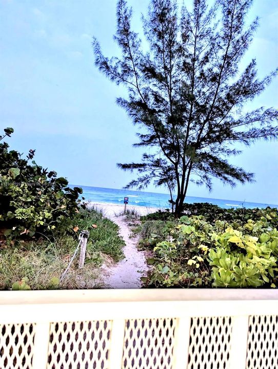 BEACH PATH FROM BUILDING!