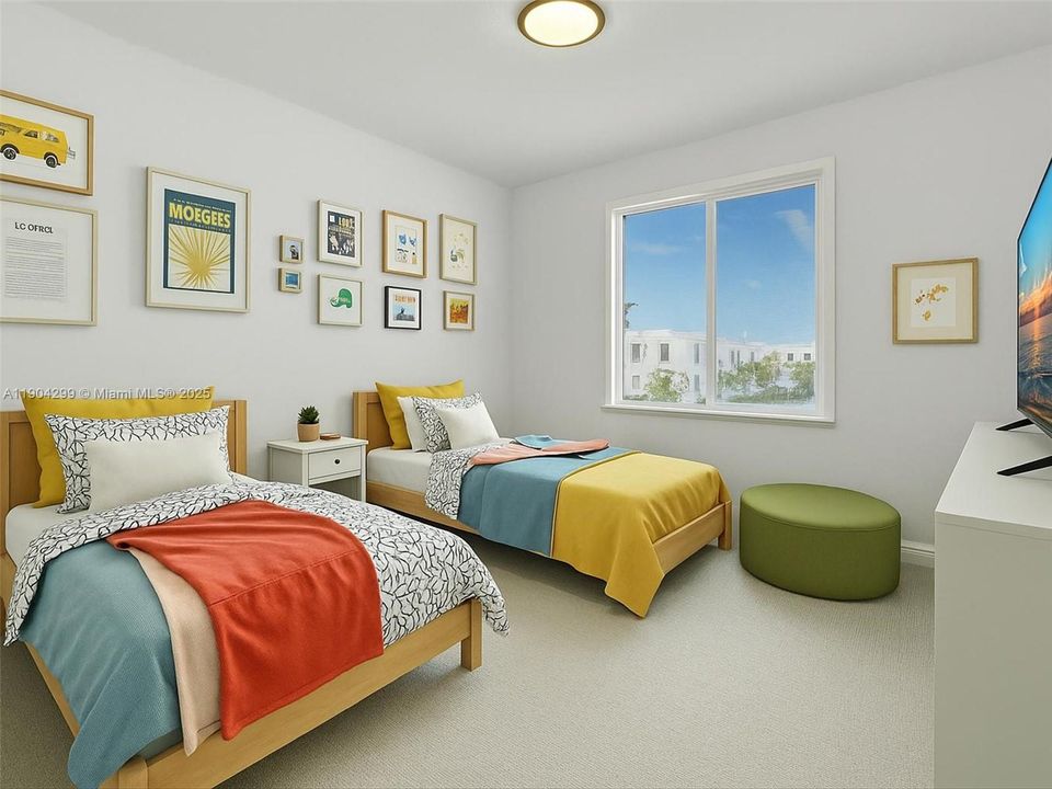 Third Bedroom. Virtually Staged