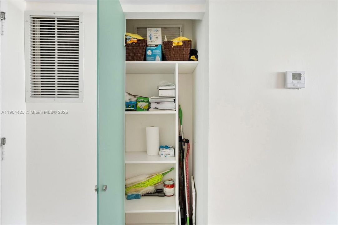 Additional closet by entrance