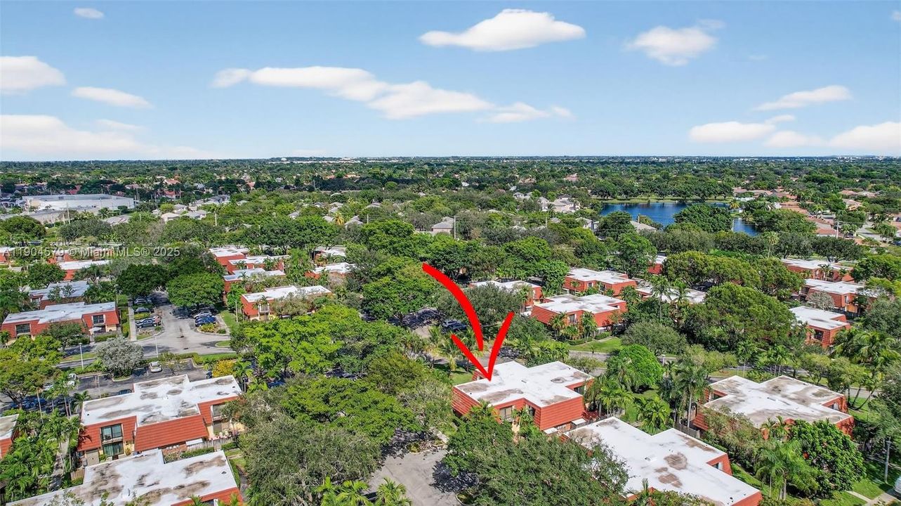 Located in the center of the neighborhood, in a quiet section, not off a major road - in a garden setting.