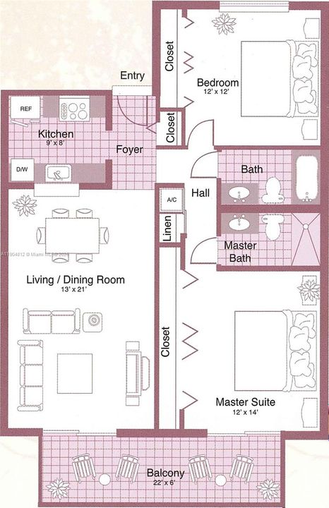 Active With Contract: $2,000 (2 beds, 2 baths, 1119 Square Feet)