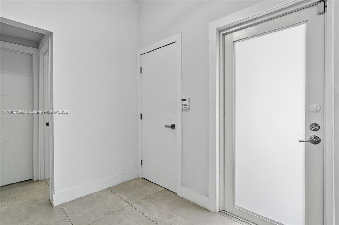 Foyer and coat closet