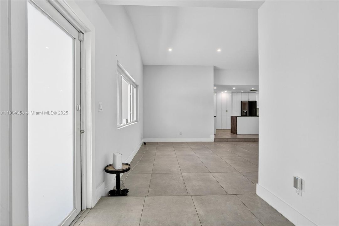 Foyer/living/kitchen