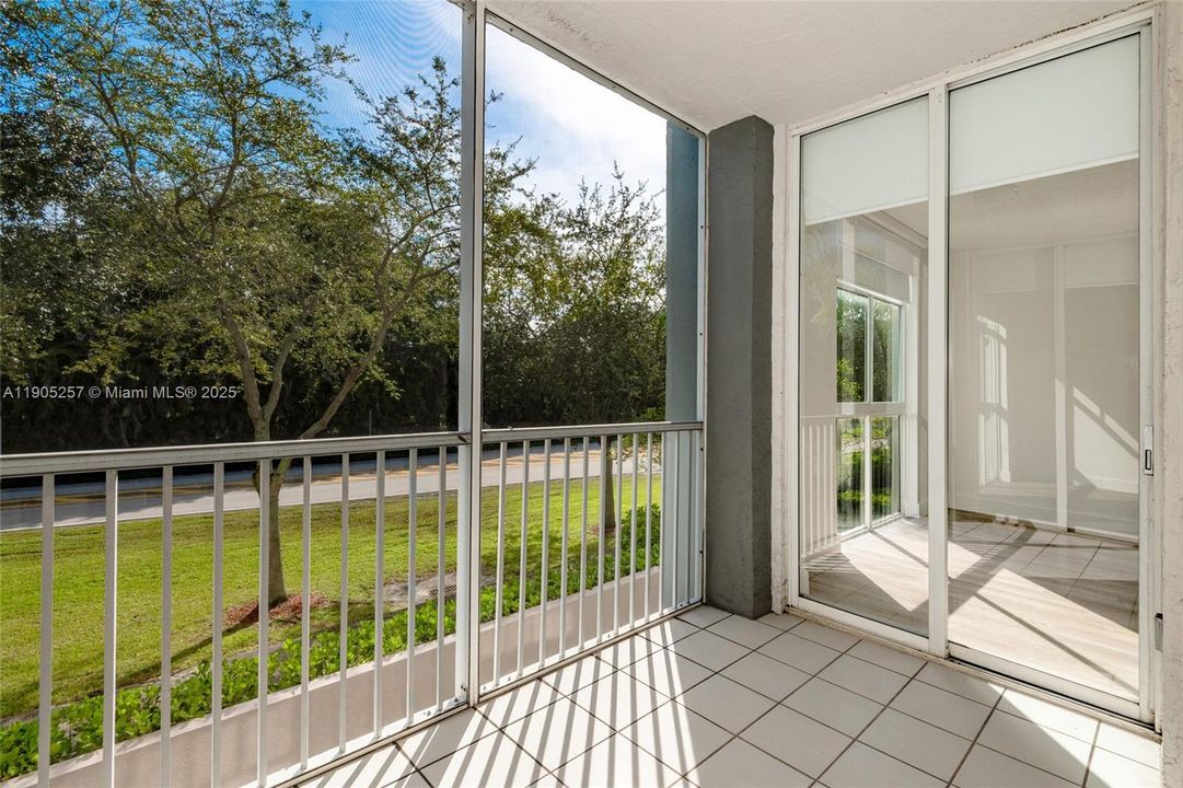 Master bedroom has direct access to the balcony