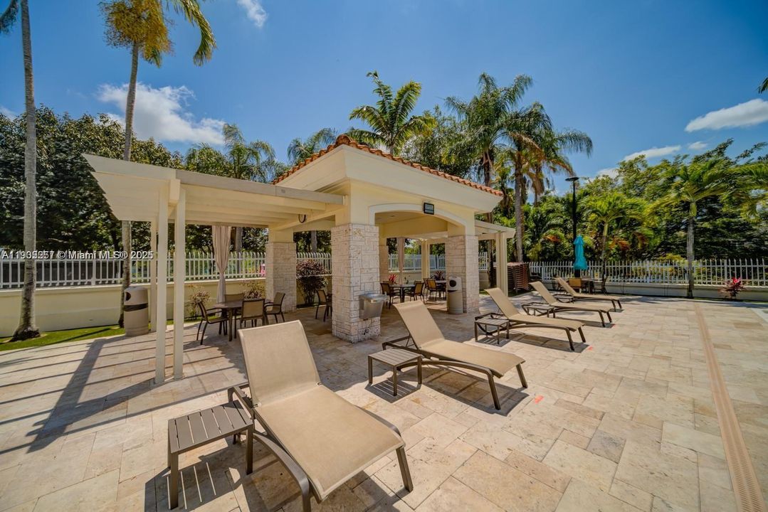 Doral Park Country Club Pool Sitting Area
