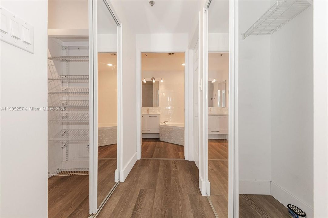 2 large closets to include a walkin closet