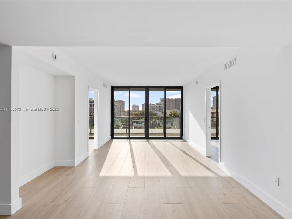 Living Room with Sheer Shades