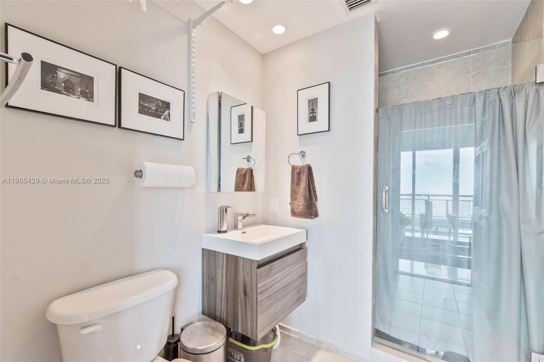 One of 3 full bathrooms.