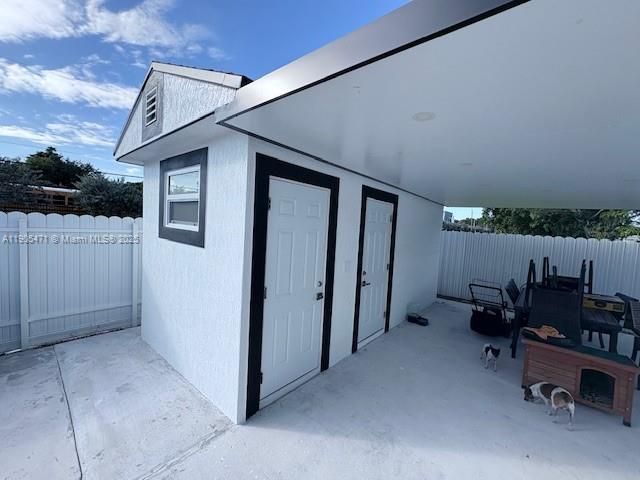 Pool Bathroom and Storage