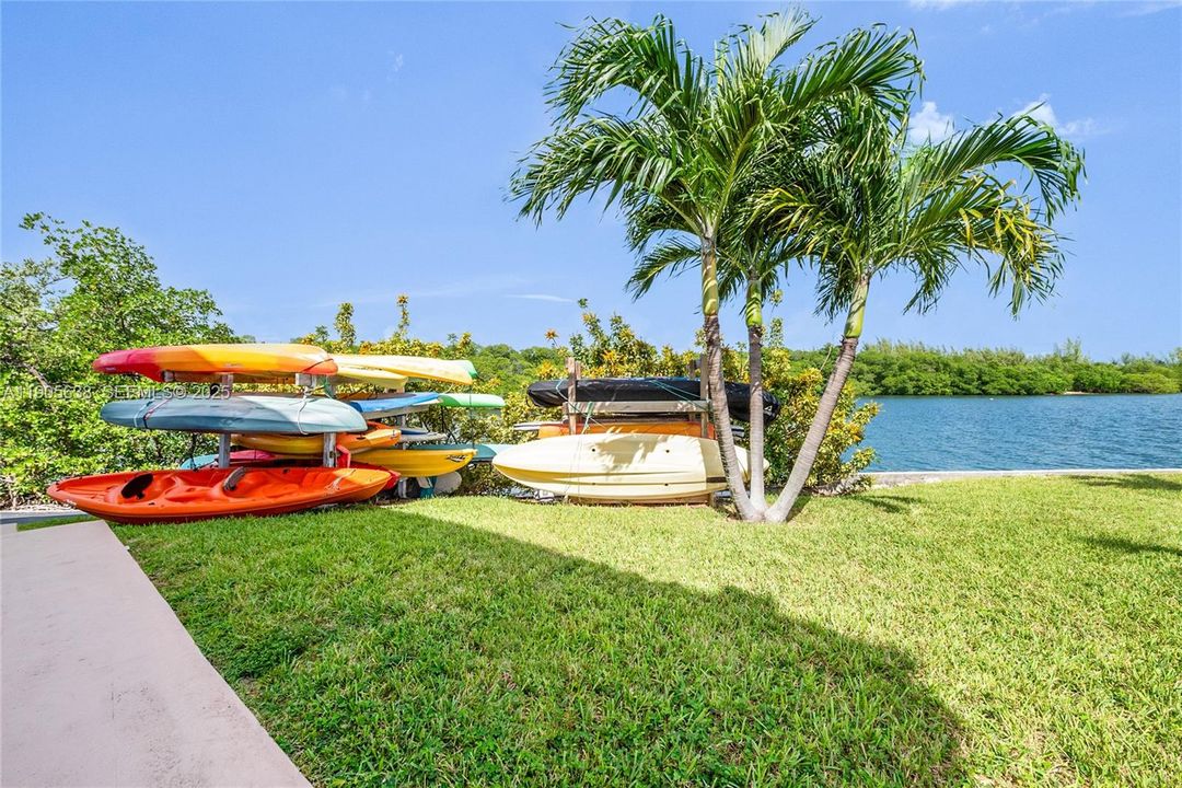 Kayak and Paddle Board Storage