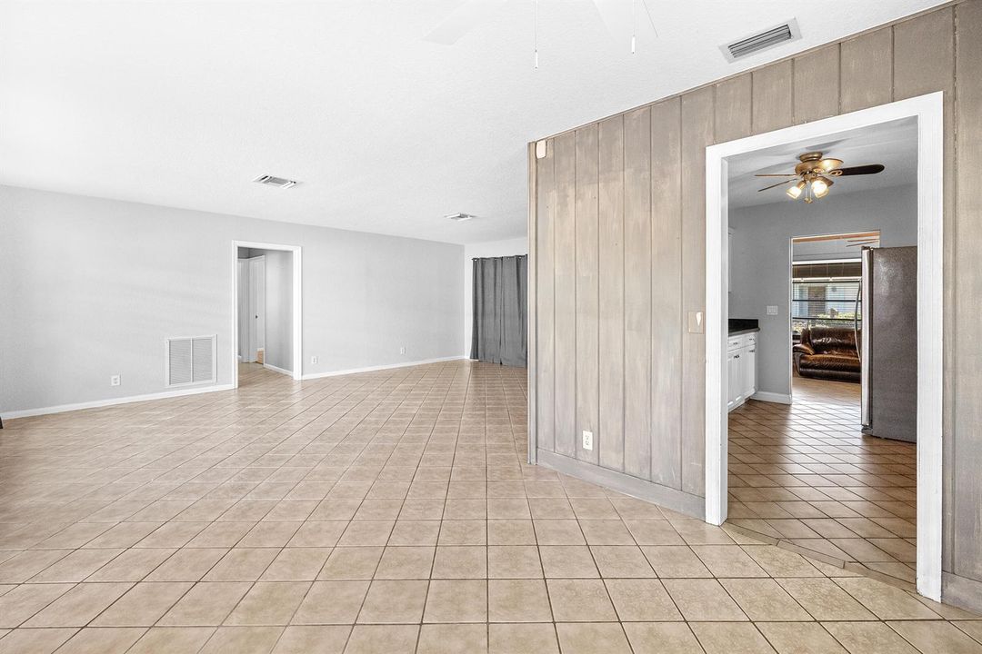 living dining kitchen
