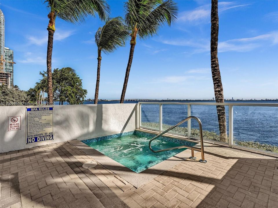 Community pool on Intracoastal