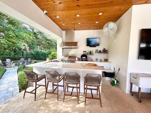 out door full kitchen