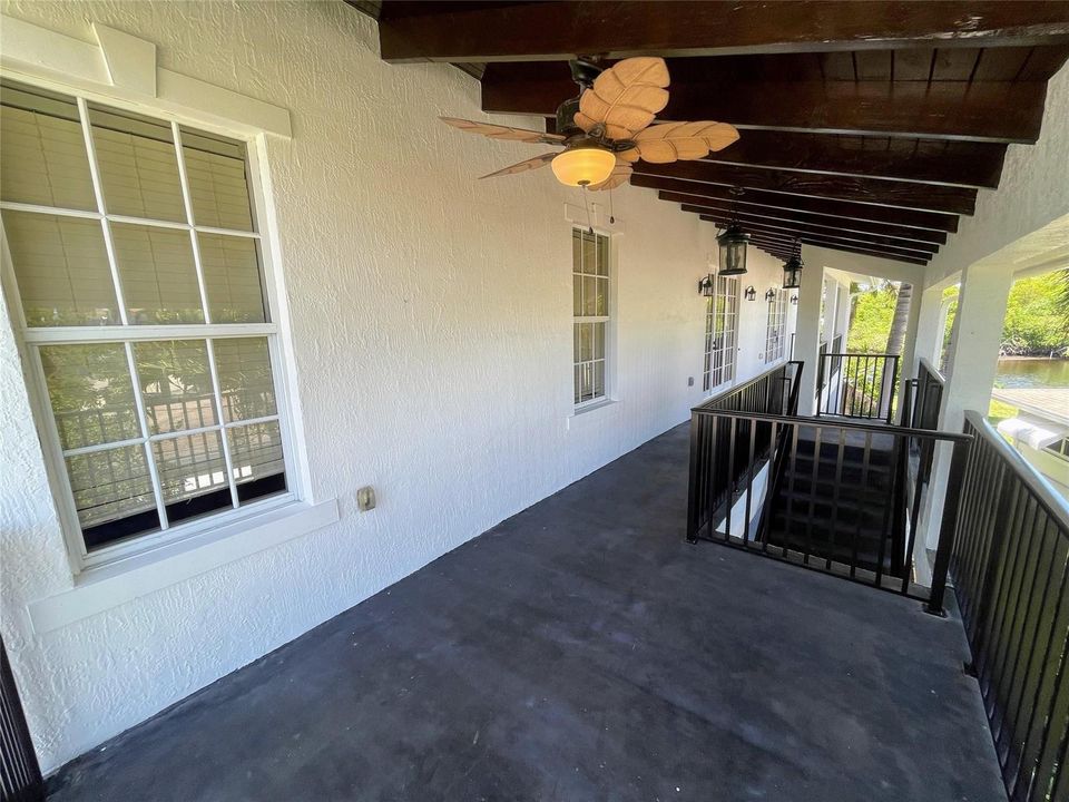 second floor balcony