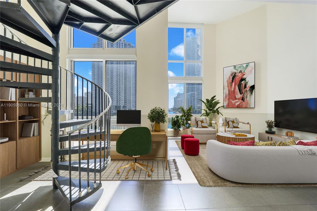 Or it can feel like this. The virtual furnishings help you imagine your new home.